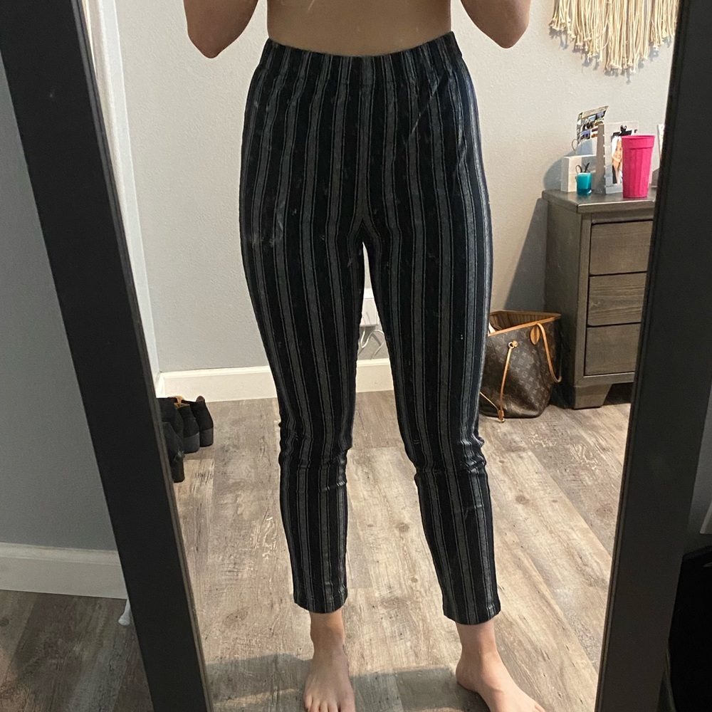 Brandy Melville striped stretch pants